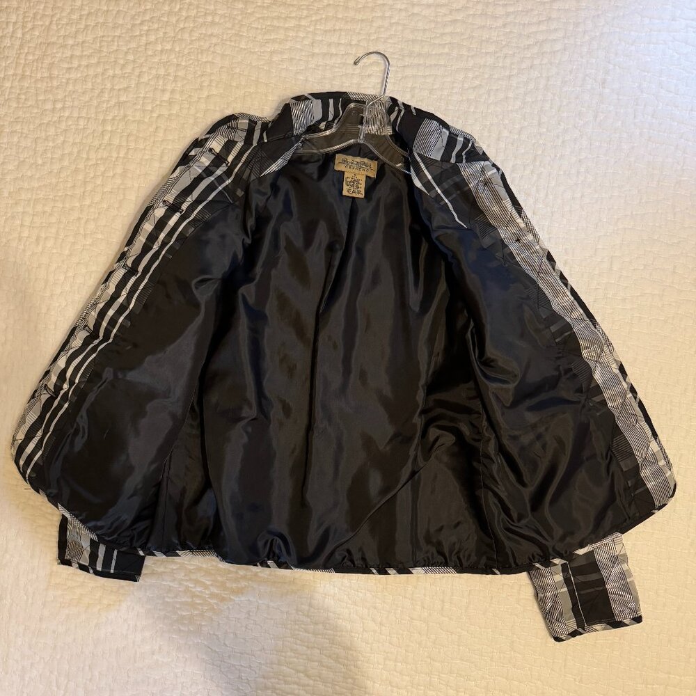 Peck & Peck Jacket Sz M in blk/gray/silver - Picture 11 of 14